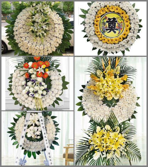 广东江门市开平市百合镇北降村花圈速递