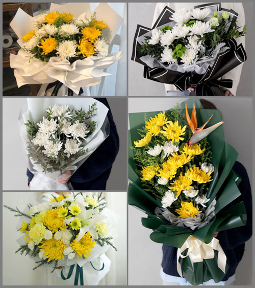 广东江门市开平市百合镇北降村白事花束代送